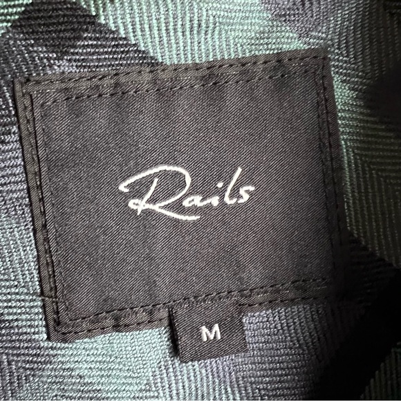 Rails Women’s Hunter Shirt In Smoke Agave Black Size M - Picture 11 of 15